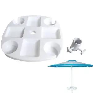 TBZ 컵홀더 수납형 파라솔 트레이 선반 대형파라솔 그늘막파라솔 야외그릴 대형그늘막