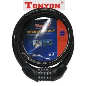 462 두꺼운 와이어락 비밀 오토바이 톤욘 번호 대