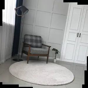 주방러그 샤기 원형러그(단모) 침실 소파 인테리어 카페트