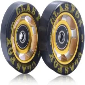CLAS FOX 95A 스피드/더비 휠 알루미늄 롤러 스케이트 실내 교체 휠(8개 세트)