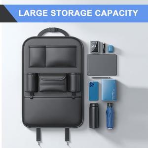 호환 자동차 좌석 뒤 보관 가방 다기능 안티 킥 매트 대용량 정리함 보호 패드