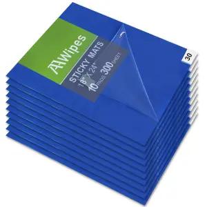 AA는 클린룸 실험실 병원 건설 반려동물을 위한 끈적끈적한 매트 18인치 x 24인치 10팩 30매/팩 총 300매의