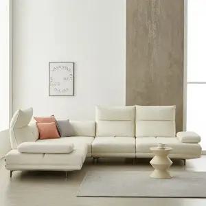 [우관제 갤러리] 엘레니 4인 코너형 코모도 원단 스윙 소파