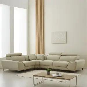 [우관제 갤러리] 루체 4인 코너형 비건레더 소파