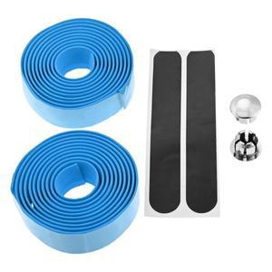 충격 흡수  그립 도로 자전거용 호환핸들바 테이프 2개 땀 레드/화이트/블루/블랙