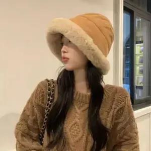 겨울 보넷 보샤 모자 여성 퍼 털