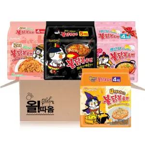 삼양 멀티라면 불닭멀티 4종 기획세트 1호 (불닭+까르보+로제+4가지치즈) 각 멀티 1봉씩