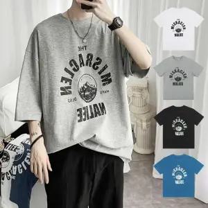 티셔츠 BM-060 LED-BM-060 상의 포인트 포멀 의류 레터링 남성 베이직 여름