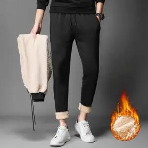 바지 양털바지 안감 조거 남자양털바지 양털 남성 남자기모바지 URD-129 남성양털바지