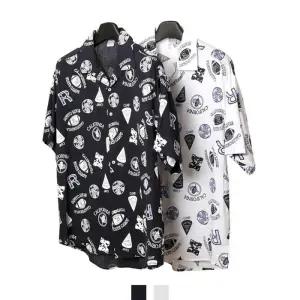 캠프 반팔셔츠 프린트