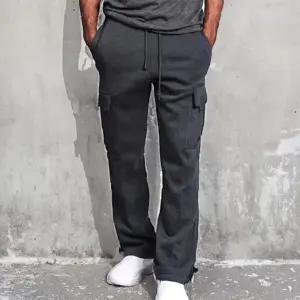 3컬러 팬츠 - 카고 기모 안감 남성 편한 스트링 바지