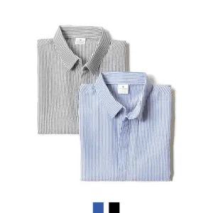 반팔셔츠 씨어서커 스트라이프