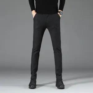 데일리 밴딩 팬츠 슬림핏 바지 슬랙스 일자 체크 남성