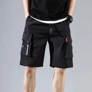 카고팬츠 밴딩반바지 INSUM57N 포켓 5부바지