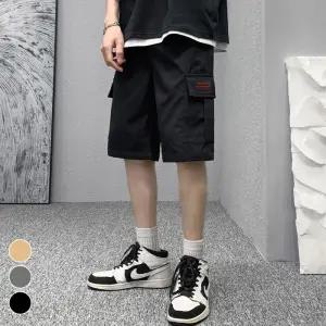 쿨링감 허리밴딩 캐주얼 편한 베이직 여름 카고반바지
