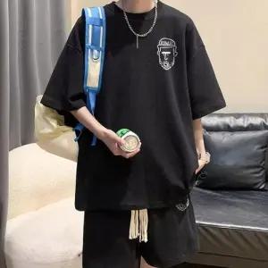 셋업 IS-SS53 루즈핏 반바지 세트 캐주얼 반팔