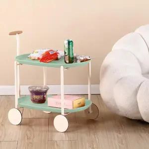 사이드 트롤리 2단 테이블 이동식