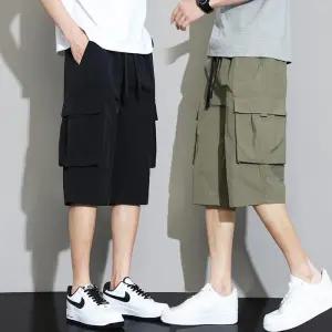 쿨 버뮤다 카고 남자 쿨링 여름 반바지 와이드반바지 통바지