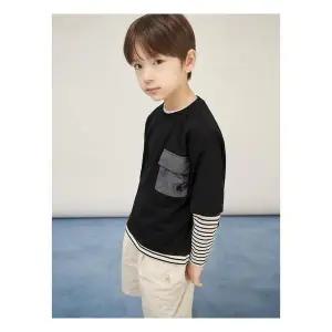 매장정품 [빈폴키즈][25FW 시즌오프 30%] 스트라이프 레이어드 반소매  246362