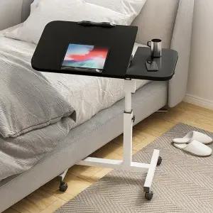 침대 사이드 테이블(블랙) 각도조절 이동식 듀얼