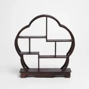 미니선반 아트피플-F04 찻잔 장식장/ 원목 매화 다관