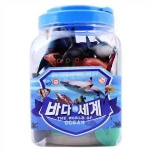 장난감 바다의 어린이 피규어 인형 세계 물고기 모형 완구 장난감 상어 고래 바다생물