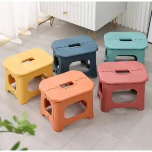 플라스틱 폴딩의자 휴대용 간이 접이식 보조 의자 중 플라스틱의자