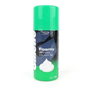 질레트 포오미 멘솔 쉐이빙 폼 면도용 남성용품 175g 쉐이빙폼 면도크림