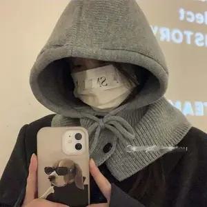 데일리 기본 귀여운 후드 모자 니트 바라클라바 후드워머 니트바라클라바 후드바라클라바 넥워머