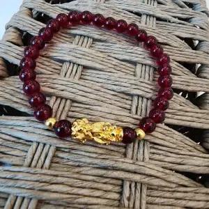 재물 상징 와인 비휴 팔찌 염주 절 불교 돈 행운 부적