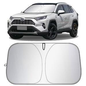 자동차 앞유리 선쉐이드, 접이식 반사형 선바이저, 태양열 및 자외선 차단제, 210T 코팅 은 천 반사 폴리에스터