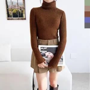 여자 여자니트 골지 폴라니트 골지폴라니트 폴라 니트 1084 포근 목폴라 CAT