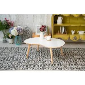 테이블 이지심플 원목화이트 피넛