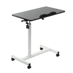 사이드 침대 테이블(블랙) 각도조절 이동식