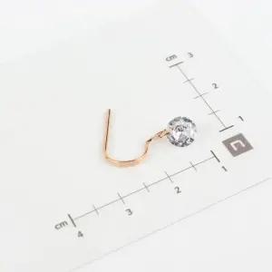 여자 크리스탈 블링 갈고리 써클참 귀걸이_3