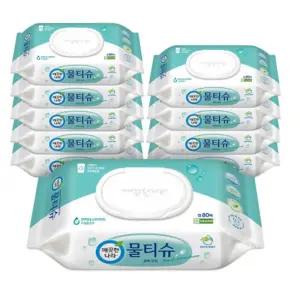 깨끗한나라 물티슈 캡형 트렌드 프레쉬 80매 데일리