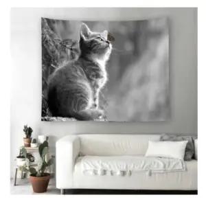 아기냥이 패브릭 포스터 가림막 커튼 가리개 커텐 바란스 가림천 천포스터 가림천