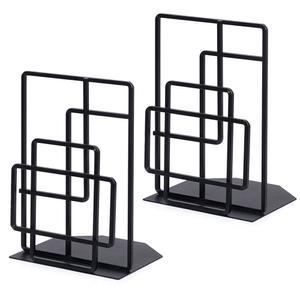 스리와타나 북, 헤비 듀티, 장식용 블랙 북엔드, 창문 격자 디자인 마감