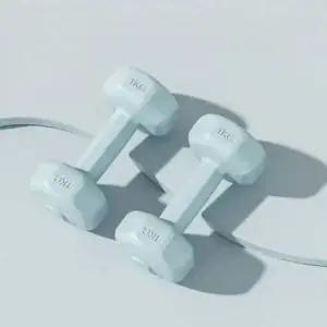 육각 덤벨 소형 아령 1kg 2개 블루 덤벨 아령 육각 덤벨 블루 덤벨 1킬로그램 덤벨 운동 기구 2개 세트