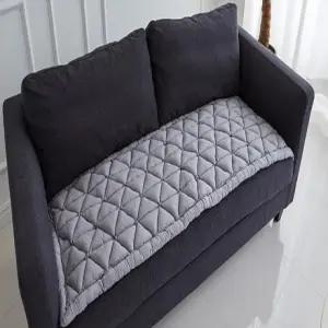 삼각퀄팅 면 소파패드 소파방석58X165그레이