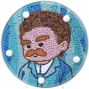 고흐의 자화상 (무드등) 보석십자수