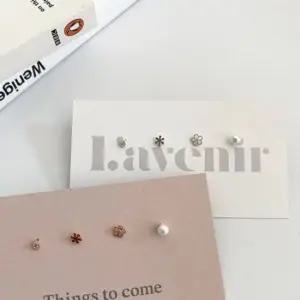 silver925) flower earring set 실버925 이어커프 귀찌