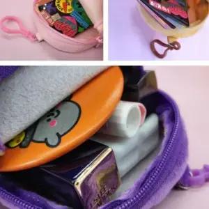 다용도 지퍼형 미니가방 보라 깜찍한동전지갑 귀여운동전지갑 키링지갑 간편한스타일