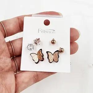 나비귀걸이 세트 써지컬귀걸이 3종세트 데일리귀걸이 귀걸이세트 여자귀걸이 미니귀걸이