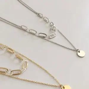 made lavenir) acrylic chain necklace set 실버925 은목걸이 커플목걸이 여성목걸이