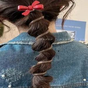 헤어밴드 패션 머리끈 스프링머리끈 ST0027 리본밴드 곱창밴드 곱창머리끈