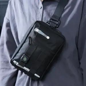 남성 패브릭 파우치 슬링백 1P 여행 보조 크로스 가방 남성슬링백 남자슬링백 텍티컬가방