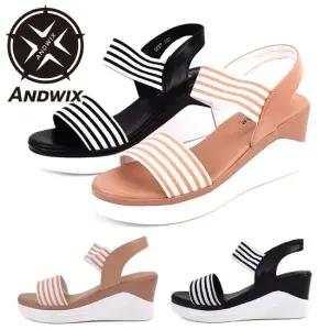 여성 여름 웨지힐 베이지 블랙 굽 7cm 웨지힐 키높이 여성샌들 여자샌들