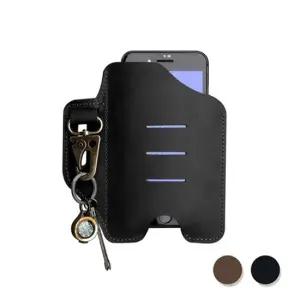 소가죽 키홀더 핸드폰 파우치 1P 벨트거치 주머니 키홀더파우치 벨트거치파우치