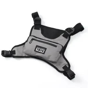 GDM 체스트백 크로스 그레이 등산 아웃도어 등산체스트백 가슴체스트백 가슴백 전술백